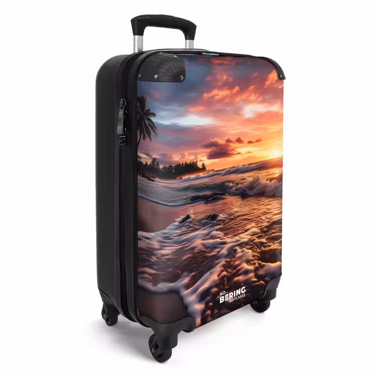 Zee bij zonsondergang NBS - Handbagage koffer - Volwassenen Unisex middel -productfoto_recht