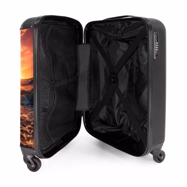 Zee bij zonsondergang NBS - Handbagage koffer - Volwassenen Unisex middel -productfoto_3d