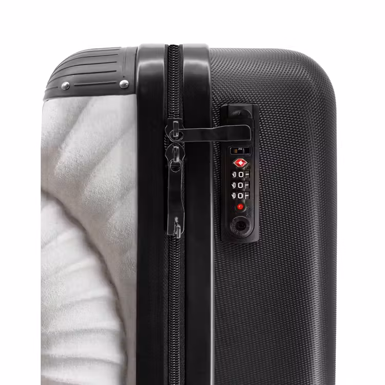 Schelp - Spiraal - Wit NBS - Handbagage koffer - Volwassenen Unisex middel -slot