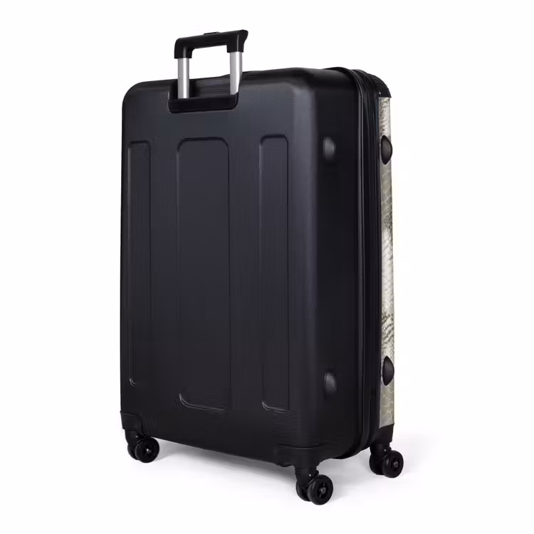 Slang - Textuur - Zand NBS - Handbagage koffer - Volwassenen Unisex middel -slot