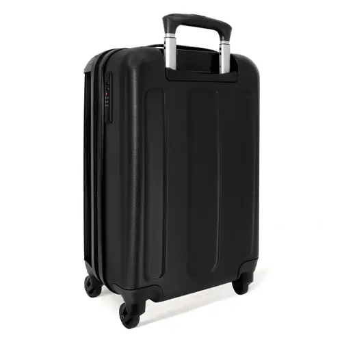 Voetbal met kleurrijke graffiti NBS - Handbagage koffer - Unisex middel -achterkant
