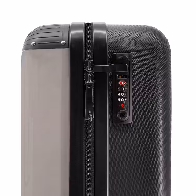 Gestapelde - Stenen - Grijs NBS - Handbagage koffer - Volwassenen Unisex middel -slot