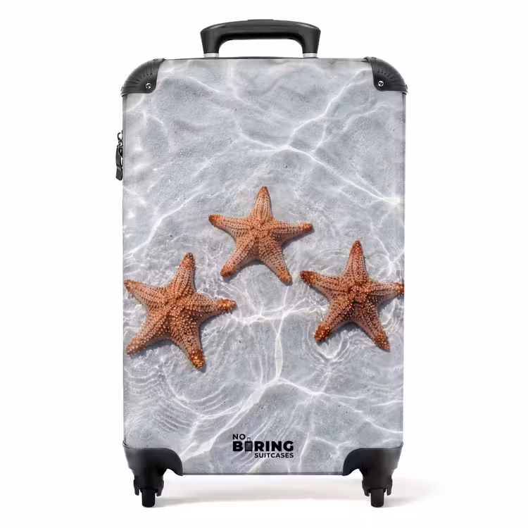 Zeesterren - Water - Helder NBS - Handbagage koffer - Volwassenen Unisex middel -productfoto_recht