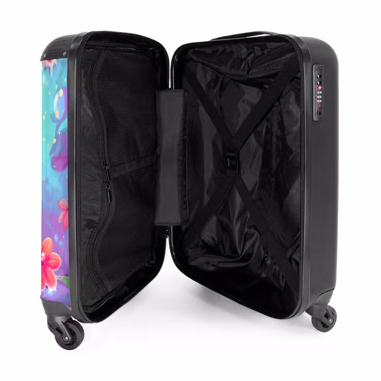 Verbluffende vlinder NBS - Handbagage koffer - Unisex middel -binnenkant