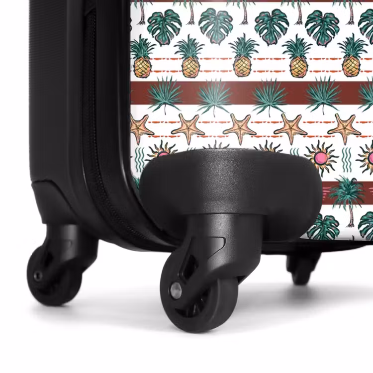 Zomer illustratie print NBS - Handbagage koffer - Volwassenen Unisex middel -wiel