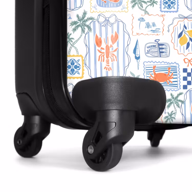 Zomers illustraties kleurrijk NBS - Handbagage koffer - Volwassenen Unisex middel -wiel