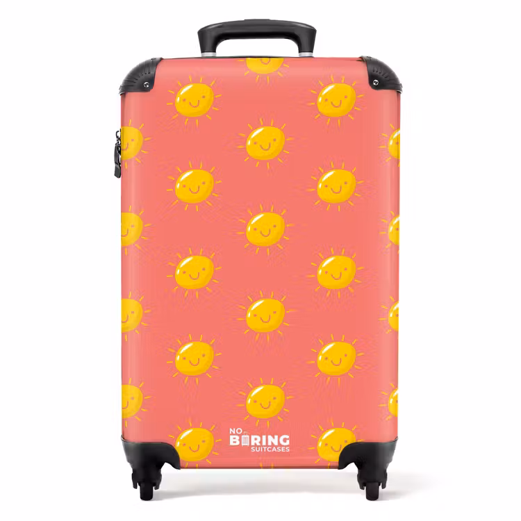Sunny situation koraal NBS - Handbagage koffer - Unisex middel -productfoto_recht