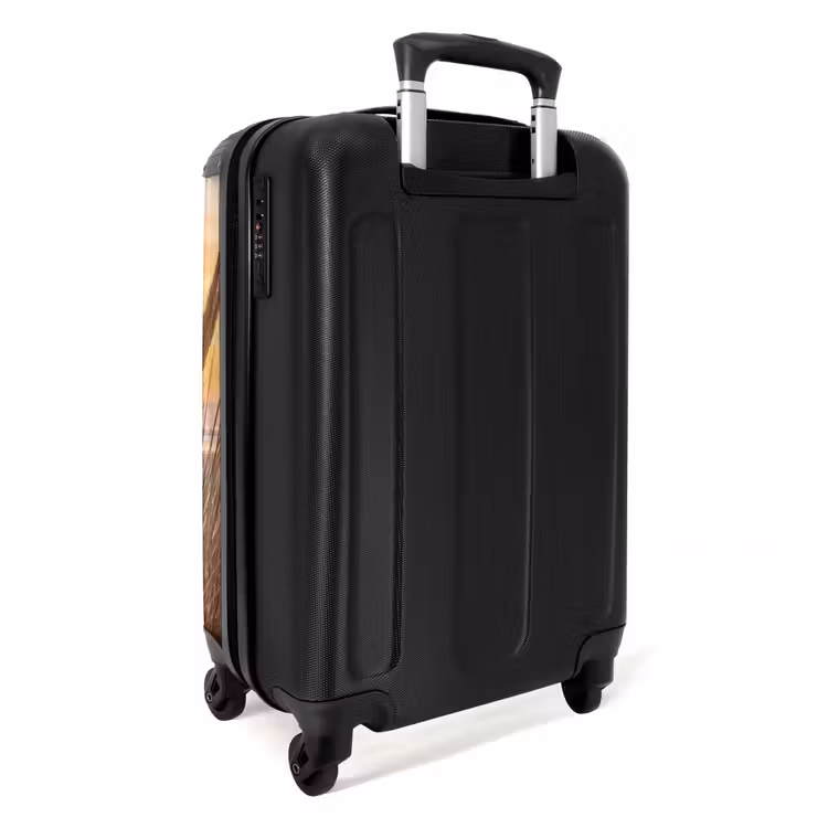 Zonsondergang - Duinen - Zee NBS - Handbagage koffer - Volwassenen Unisex middel -achterkant