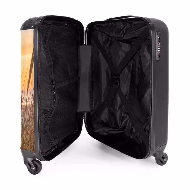 Zonsondergang - Duinen - Zee NBS - Handbagage koffer - Volwassenen Unisex middel -binnenkant