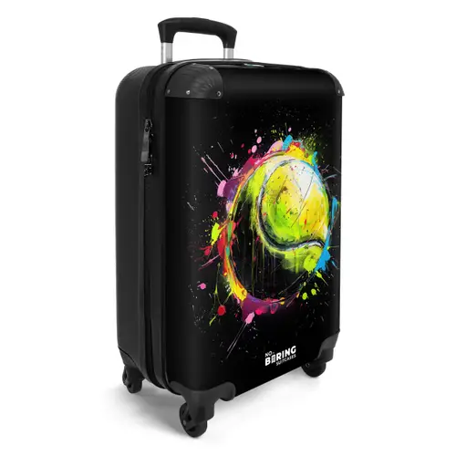 Tennisbal met graffiti NBS - Handbagage koffer - Unisex middel -productfoto_3d
