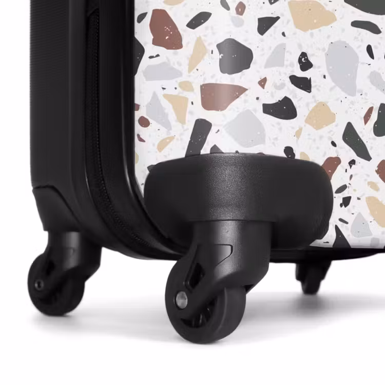 Terrazzo natuurlijk kleurpatroon NBS - Handbagage koffer - Volwassenen Unisex middel -wiel