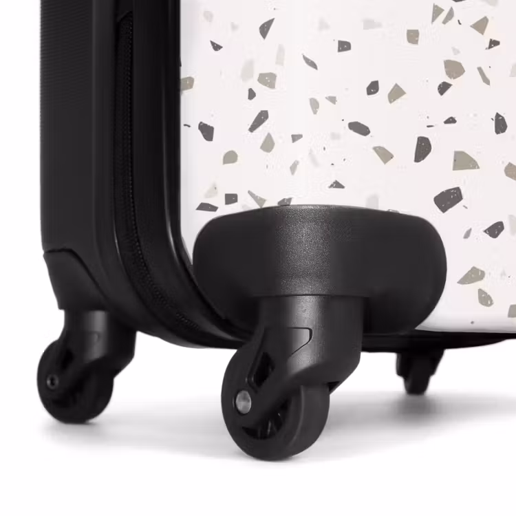 Terrazzo patroon veelkleurig grijs NBS - Handbagage koffer - Volwassenen Unisex middel -wiel