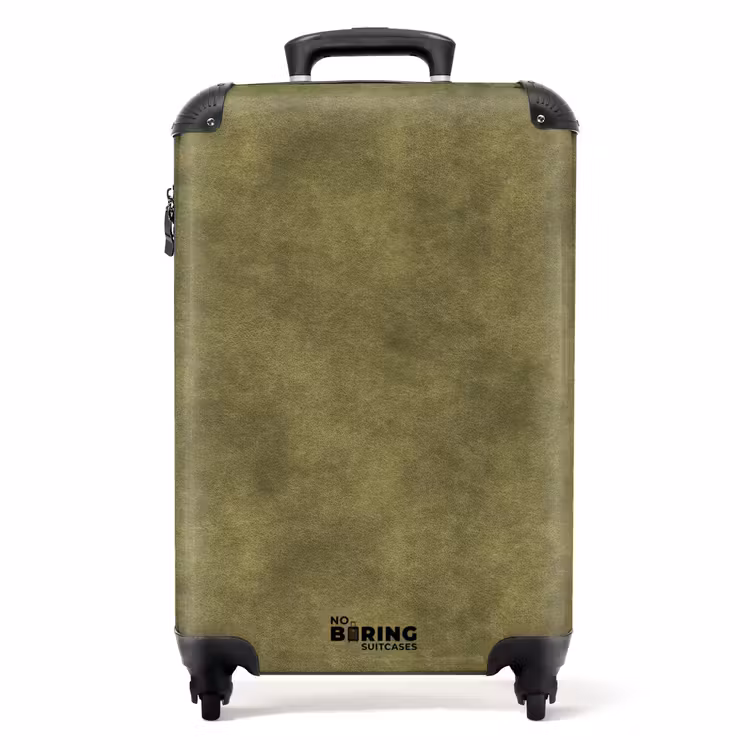 Textuur - Abstract - Groen NBS - Handbagage koffer - Volwassenen Unisex middel -productfoto_recht