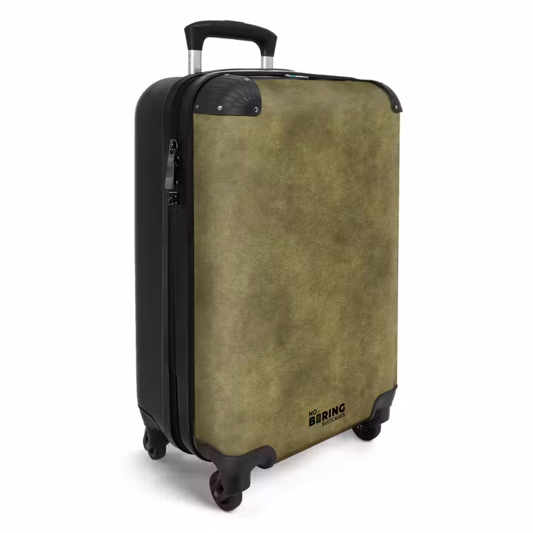 Textuur - Abstract - Groen NBS - Handbagage koffer - Volwassenen Unisex middel -productfoto_3d