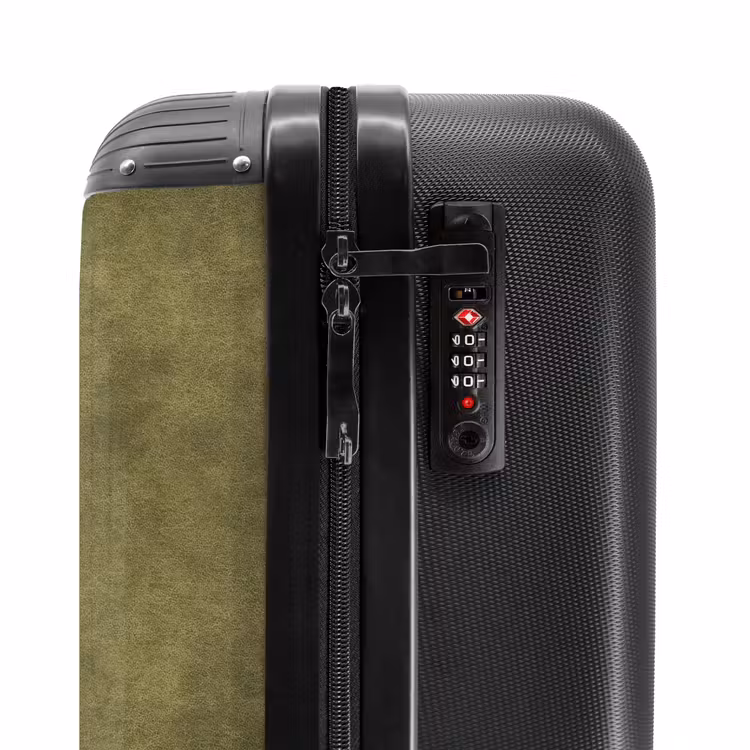 Textuur - Abstract - Groen NBS - Handbagage koffer - Volwassenen Unisex middel -slot