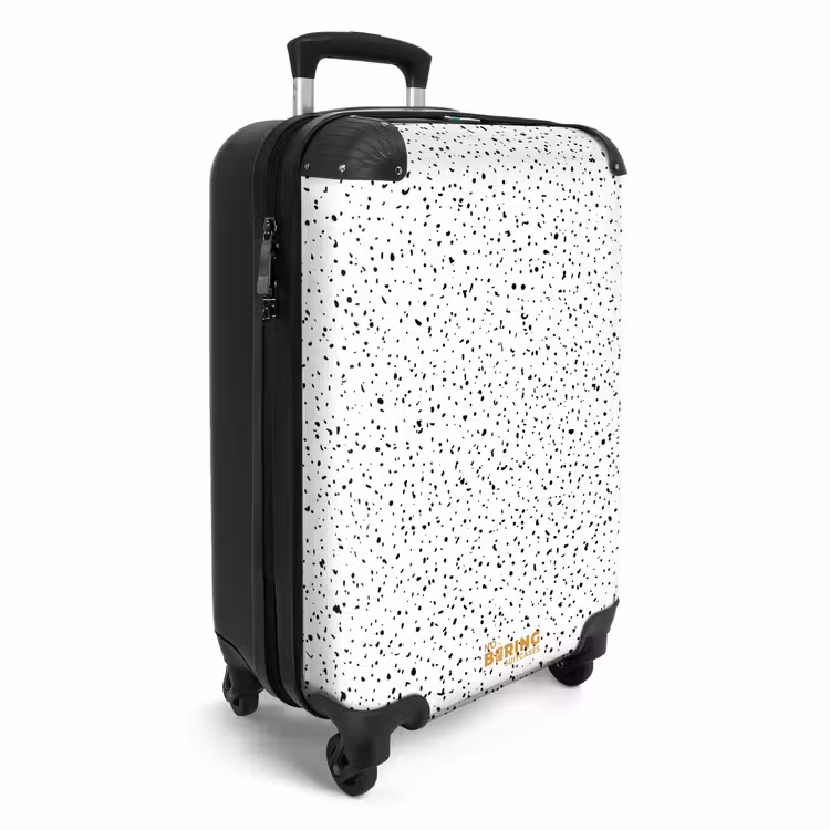 Kleine stipjes over een witte achtergrond NBS - Handbagage koffer - Volwassenen Unisex middel -productfoto_3d
