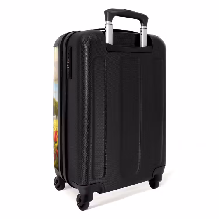 Trekker in bloemenweide NBS - Handbagage koffer - Unisex middel -achterkant