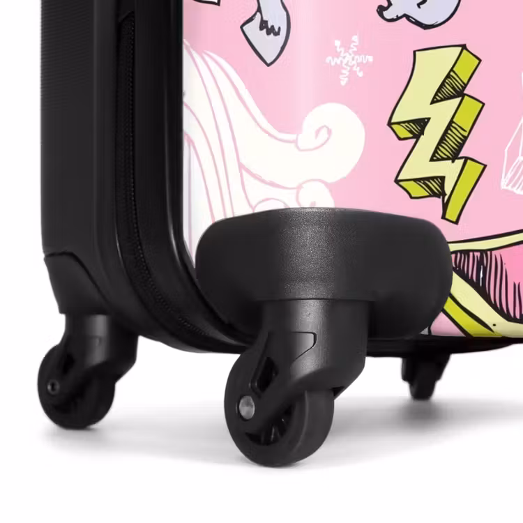 Unicorn doodles NBS - Handbagage koffer - Unisex middel -wiel