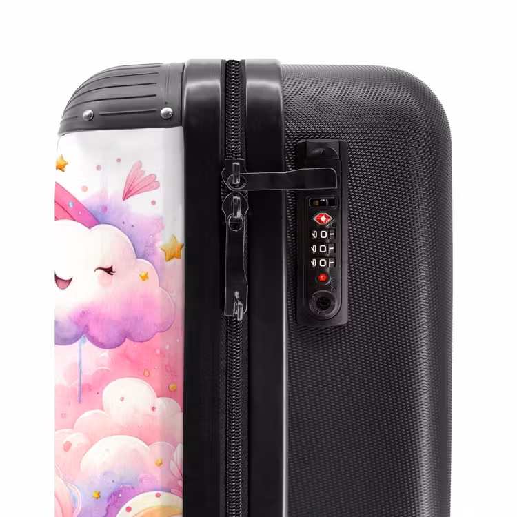 Eenhoorndromen NBS - Handbagage koffer - Unisex middel -slot