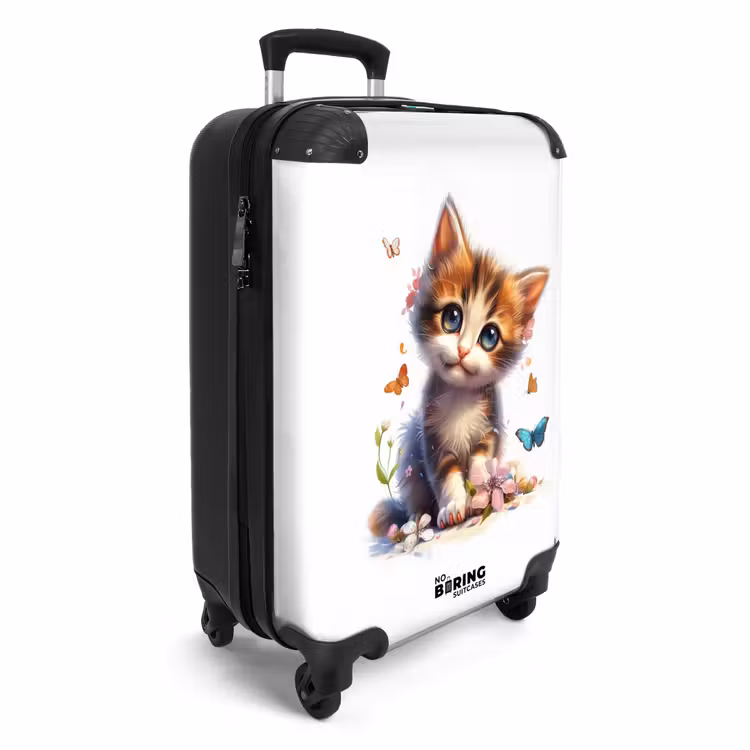 Vera vlinderkitten NBS - Handbagage koffer - Unisex middel -productfoto_3d