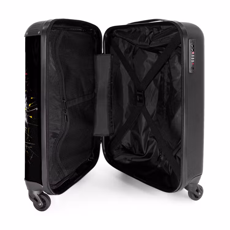 Volleybal met graffiti NBS - Handbagage koffer - Unisex middel -binnenkant