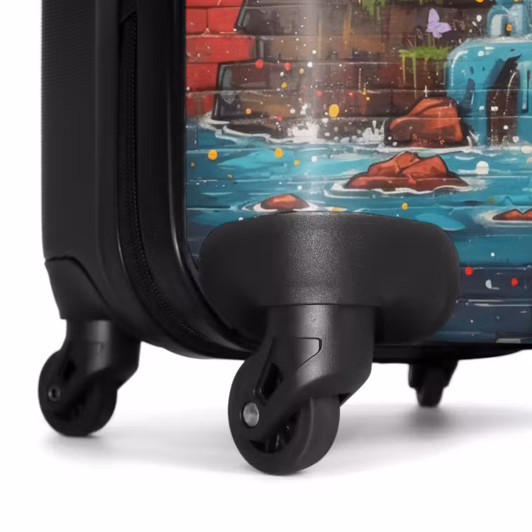Waterval in graffiti stijl NBS - Handbagage koffer - Unisex middel -wiel