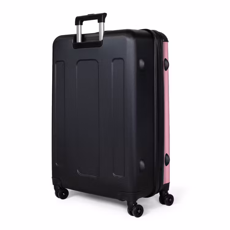 Vrouw - Roze - Parelketting - Krulspelden NBS - Handbagage koffer - Volwassenen Unisex middel -slot