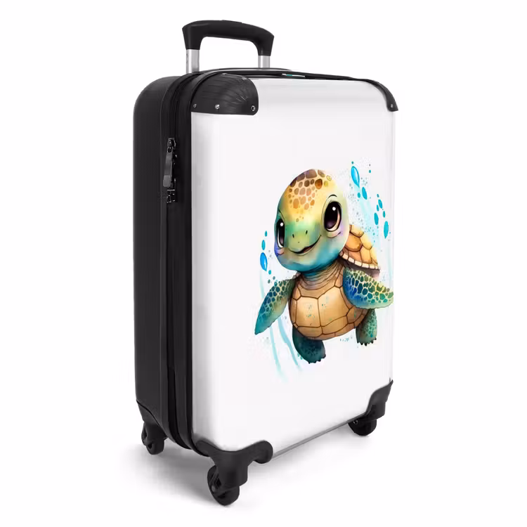 Ziggy Zeeschildpad NBS - Handbagage koffer - Unisex middel -productfoto_3d