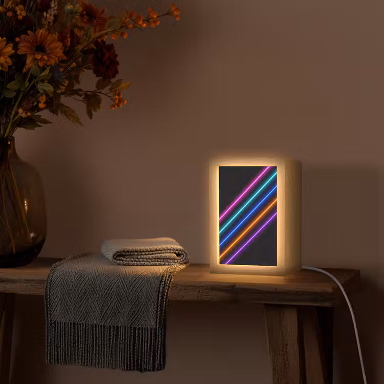 Esthetiek - Retro - Neon Light Box met kabel (Tafellamp) klein -sfeer4