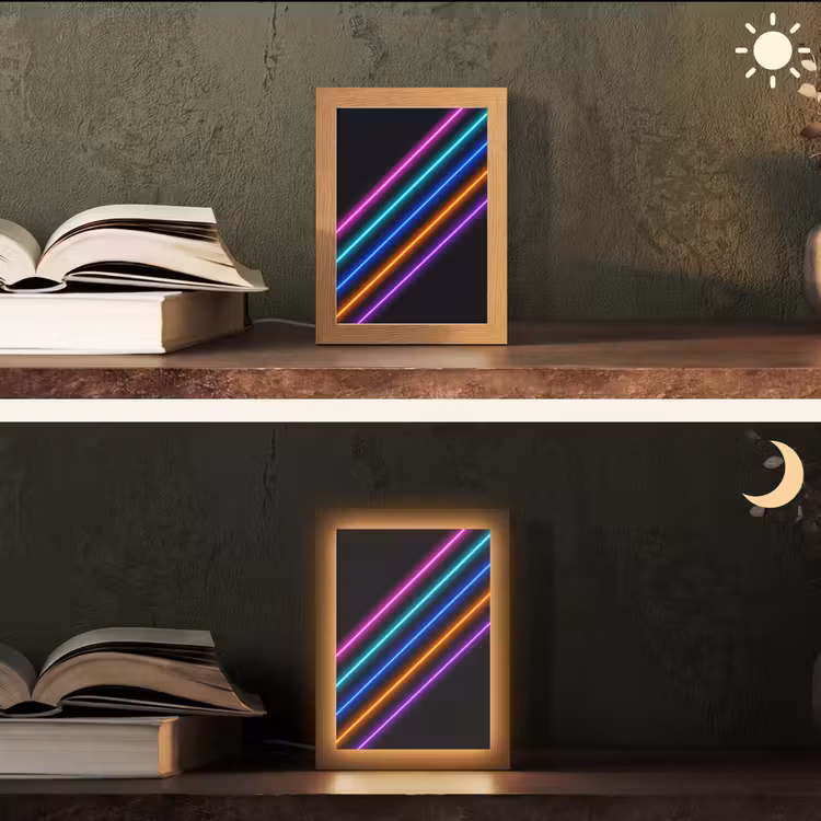 Esthetiek - Retro - Neon Light Box met kabel (Tafellamp) klein -sfeer3