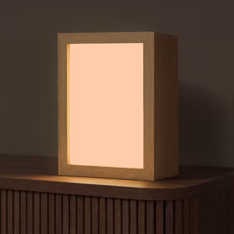 Apricot - Blush - Nude Light Box met kabel (Tafellamp) klein 925 -z3d_website