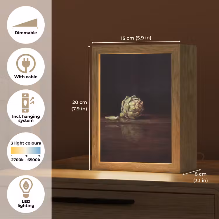 Table Lamp - Artichoke - Food - Classic - Artichok - Eten - Klassiek Light Box met kabel (Tafellamp) klein