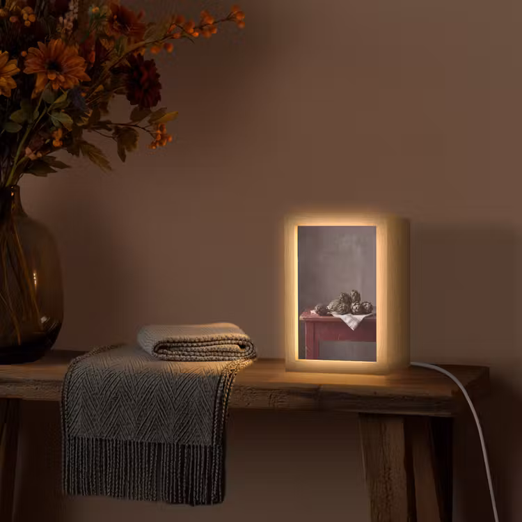 Table Lamp - Artichoke - Food - Rustic - Artisjok - Eten - Rustiek Light Box met kabel (Tafellamp) klein