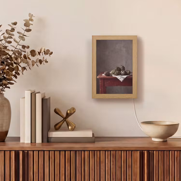 Table Lamp - Artichoke - Food - Rustic - Artisjok - Eten - Rustiek Light Box met kabel (Tafellamp) klein