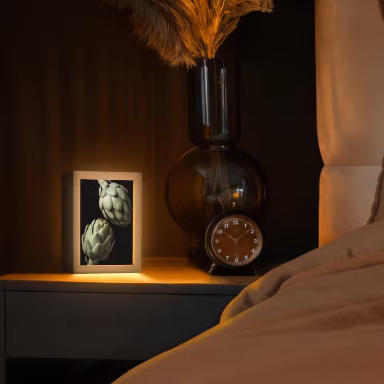 Table Lamp - Artichoke - Green - Food - Artisjok - Groen - Eten Light Box met kabel (Tafellamp) klein