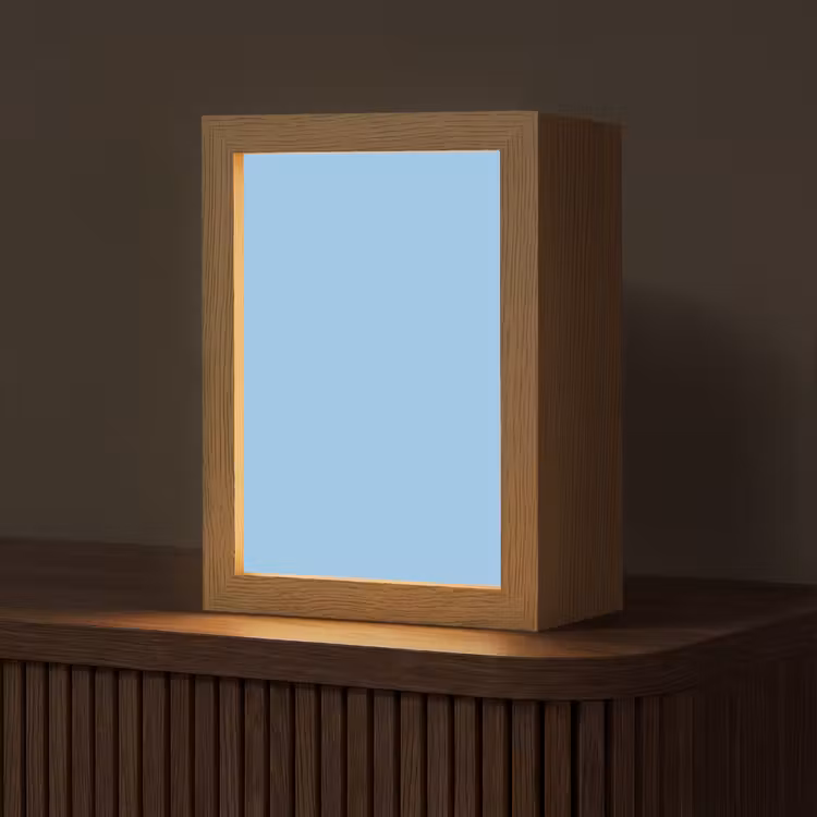 Baby - Blue - Blauw Light Box met kabel (Tafellamp) klein 925 -z3d_website