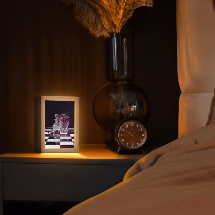 Table Lamp - Berries - Crystal - Still Life - Bessen - Kristal - Stilleven Light Box met kabel (Tafellamp) klein