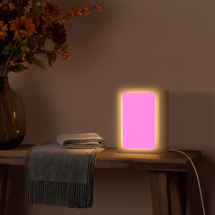 Bright - Orchid - Roze Light Box met kabel (Tafellamp) klein 925 -sfeer4