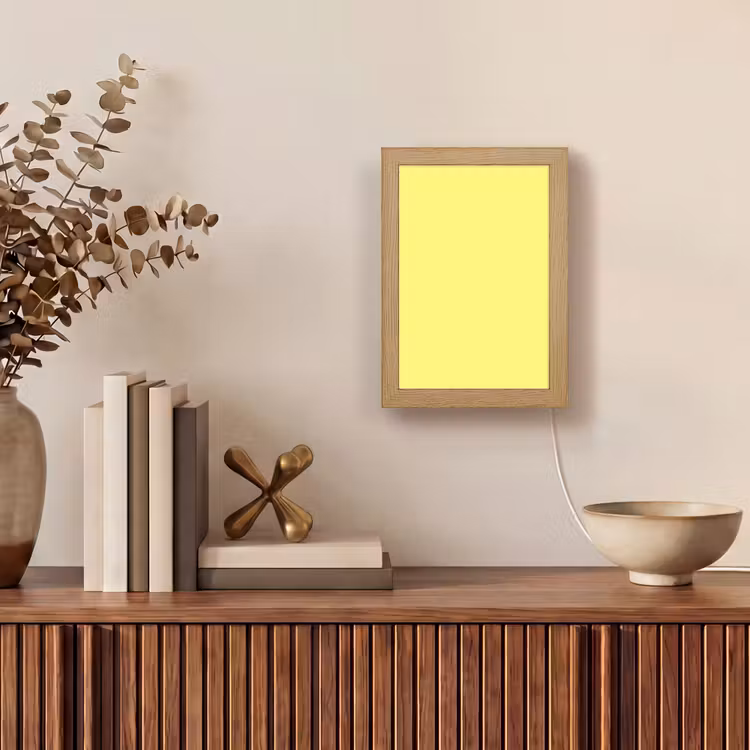 Buttery - Beige - Geel Light Box met kabel (Tafellamp) klein 925 -sfeer2