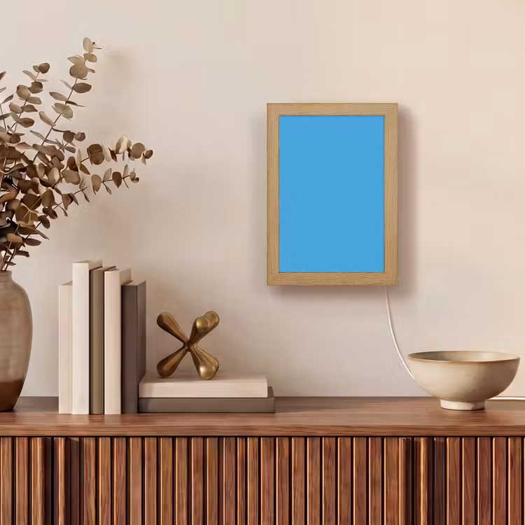 Cerulean - Breeze - Blauw Light Box met kabel (Tafellamp) klein 925 -sfeer2
