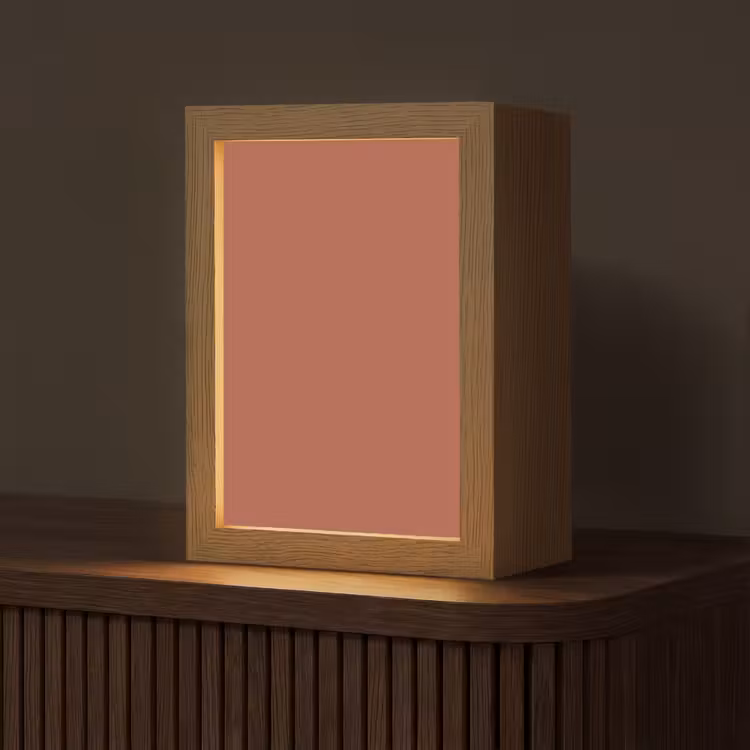 Copperhead - Oranje - Bruin Light Box met kabel (Tafellamp) klein 925 -z3d_website