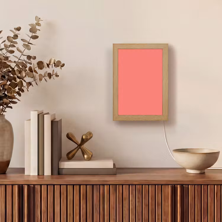 Coral - Punch - Koraal Light Box met kabel (Tafellamp) klein 925 -sfeer2