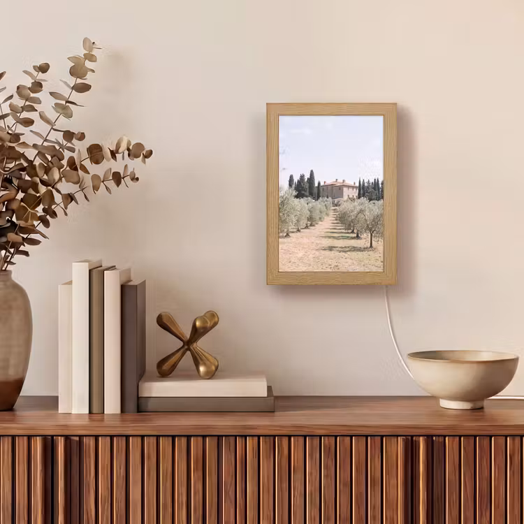 Table Lamp - Country house - olive tree - orchard - Landhuis - olijfboom - gaard Light Box met kabel (Tafellamp) klein
