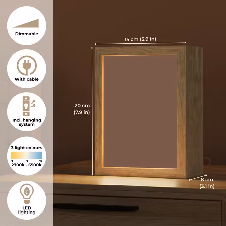 Deep - Clay - Brown - Bruin Light Box met kabel (Tafellamp) klein 925 -USP_EN