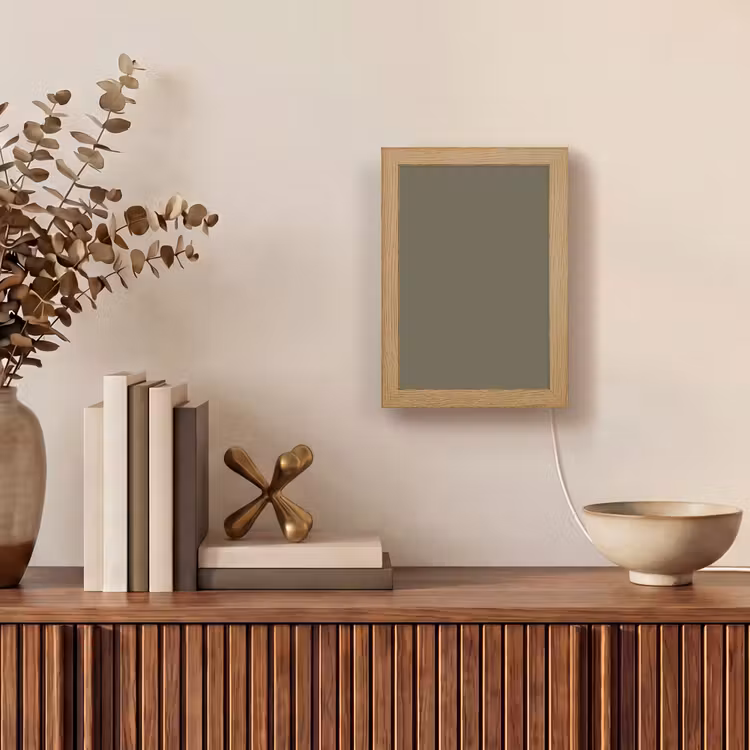 Deep - Khaki - Groen Light Box met kabel (Tafellamp) klein 925 -sfeer2