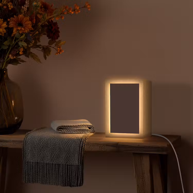 Deep - Obsidian - Bruin Light Box met kabel (Tafellamp) klein 925 -sfeer4