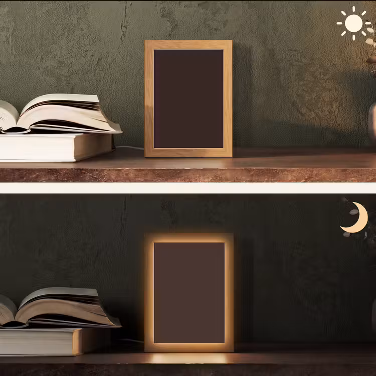 Deep - Obsidian - Bruin Light Box met kabel (Tafellamp) klein 925 -sfeer3