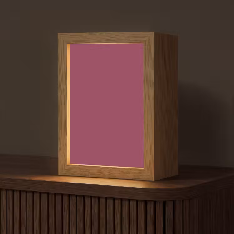Deep - Rasberry - Rood Light Box met kabel (Tafellamp) klein 925 -z3d_website