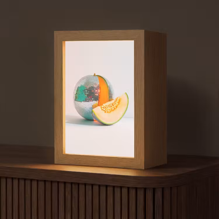 Disco - Discobal - Meloen - Pastel Light Box met kabel (Tafellamp) klein -z3d_website