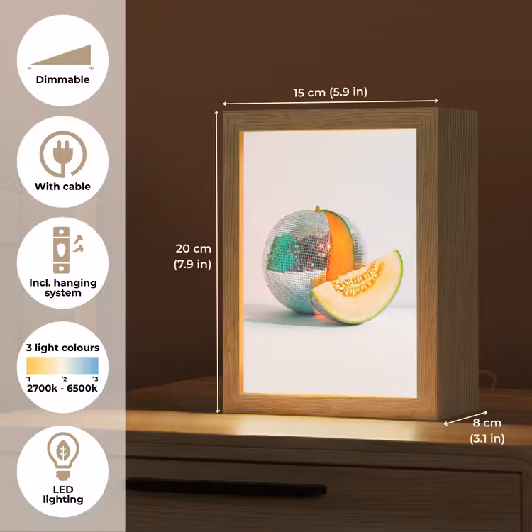 Disco - Discobal - Meloen - Pastel Light Box met kabel (Tafellamp) klein -USP_EN